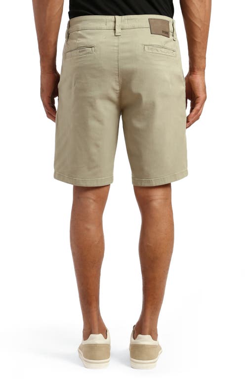 Mavi Jeans Noah Stretch Twill Flat Front Chino Shorts In Brown
