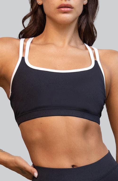 Heroine Sport Duo Racerback Sports Bra In Black