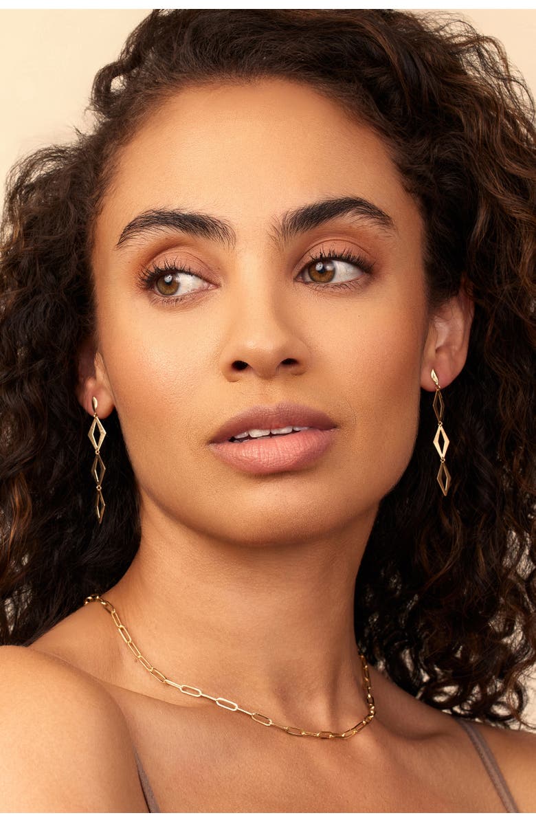 Oradina 14K Gold Cascade Drop Earrings, Alternate, color, Yellow Gold