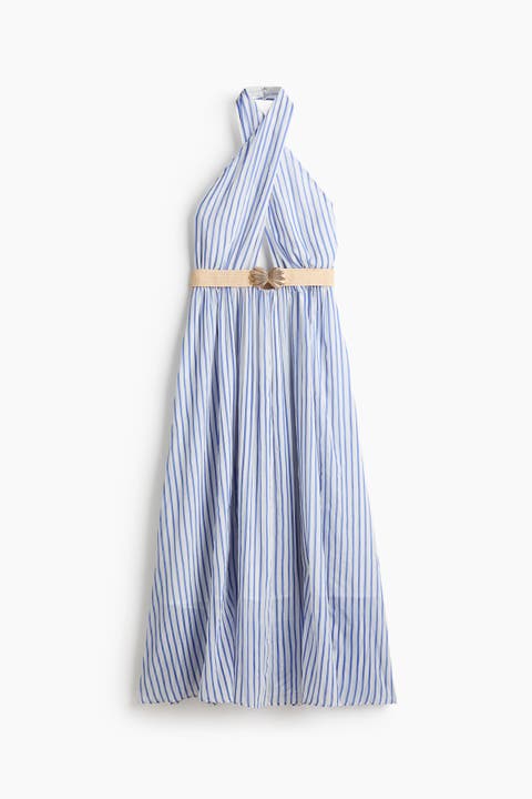 Belted Halterneck Dress