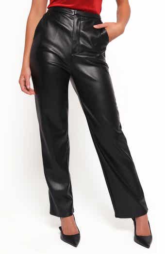 Petal & Pup Jackson High Waist Faux Leather Pants