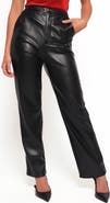 Petal & Pup Jackson High Waist Faux Leather Pants