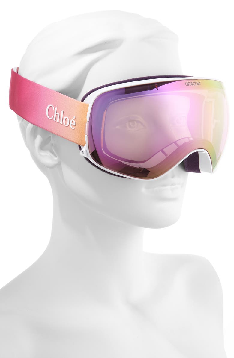 Chloé x Dragon Cassidy Snow Goggles with Bonus Lenses, Alternate, color,