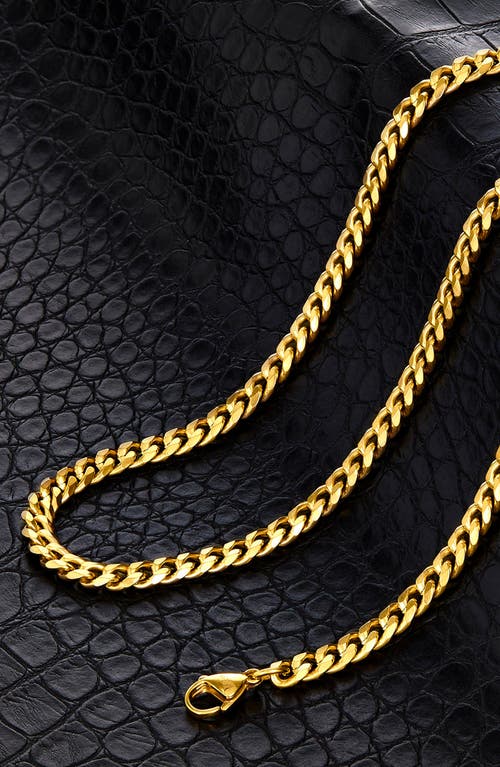 West Coast Jewelry Mens' 6mm Curb Link Chain Necklace In Gold