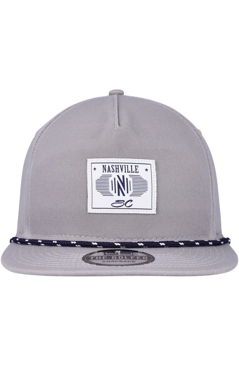 New Era Men's New Era Gray Nashville SC Patch Golfer Adjustable Hat, Alternate, color, Gray