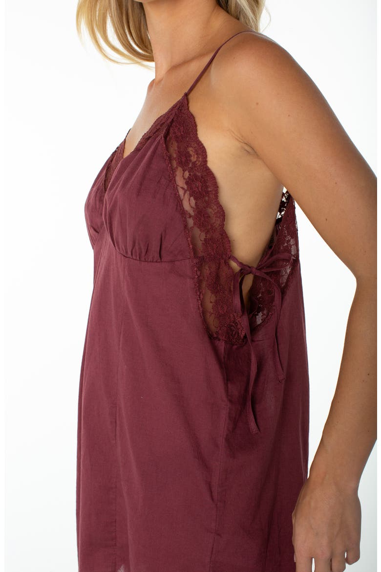 Moonrise Cotton Romper, Alternate, color, PORT