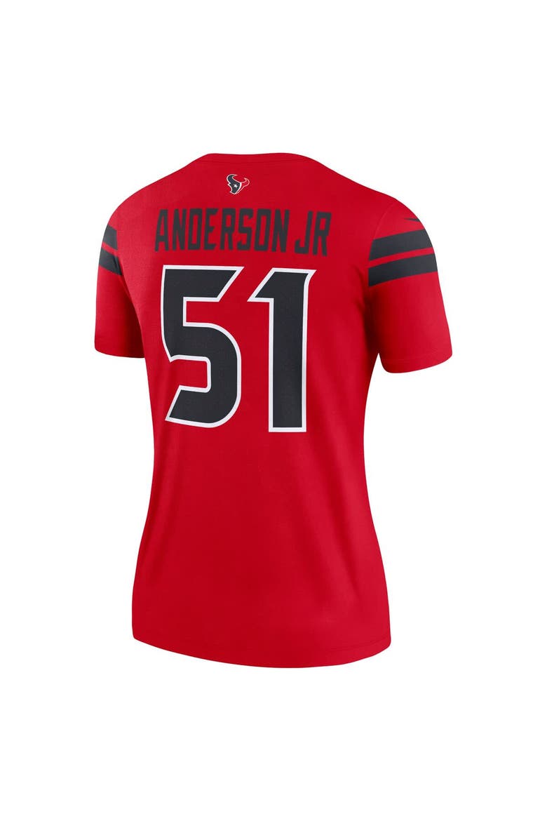 Women's Nike Will Anderson Jr.  Red Houston Texans Alternate Legend Player Performance Top, Alternate, color, Red