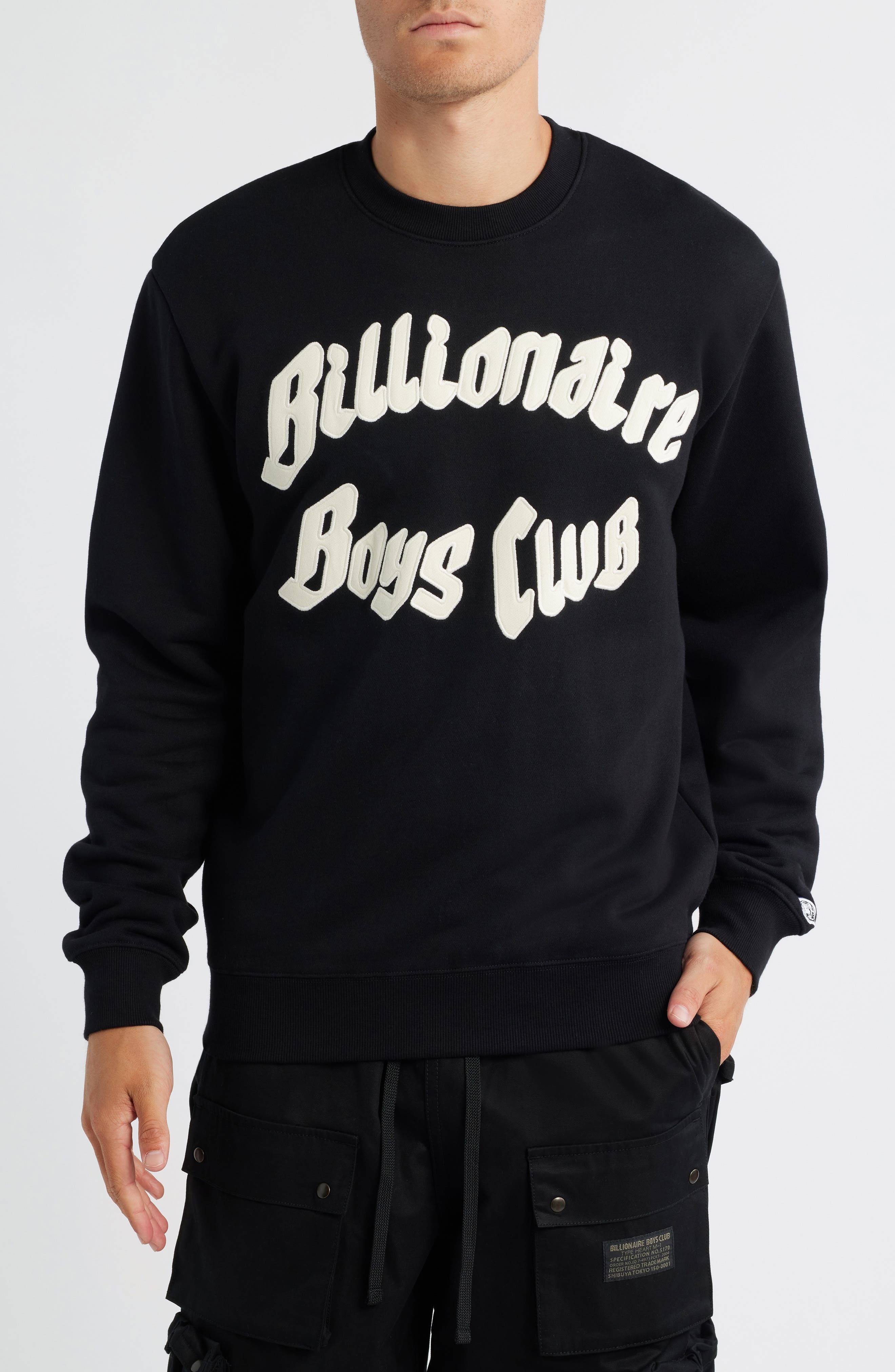 Billionaire Boys Club BB Clubhouse Astronaut Cotton Logo Sweatshirt