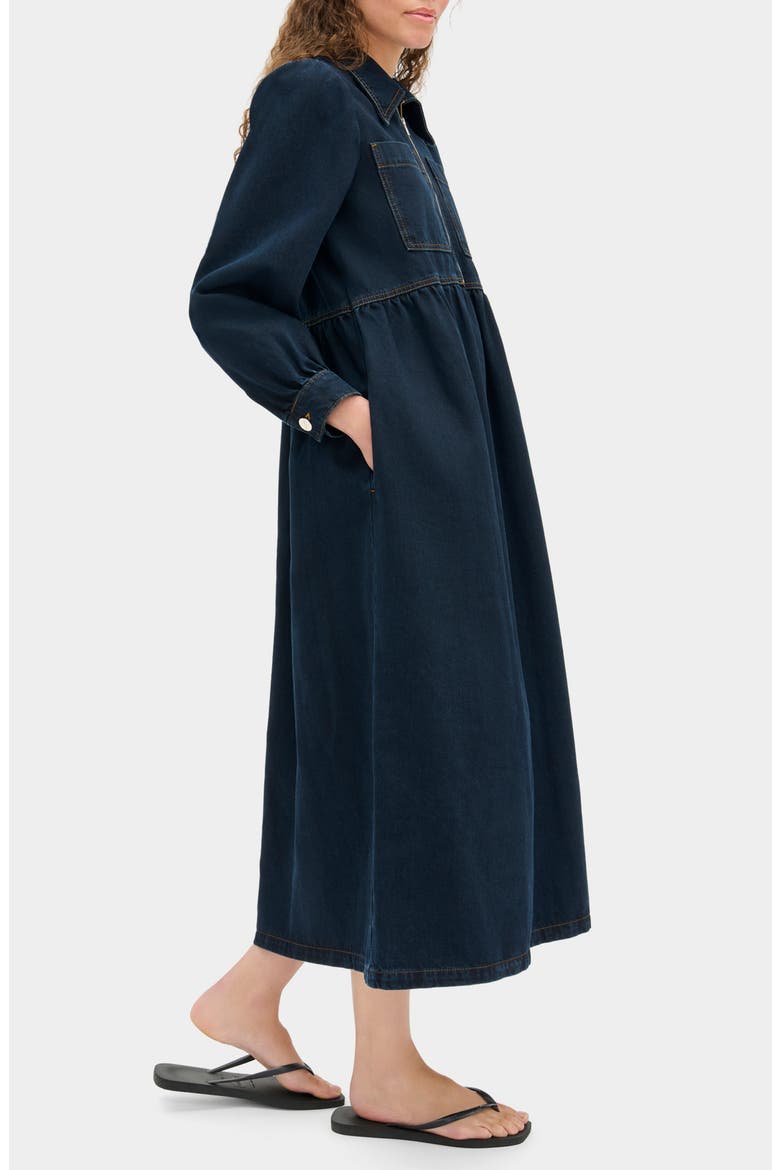 Gabriella Midi Dress, Alternate, color, BLUE BLACK