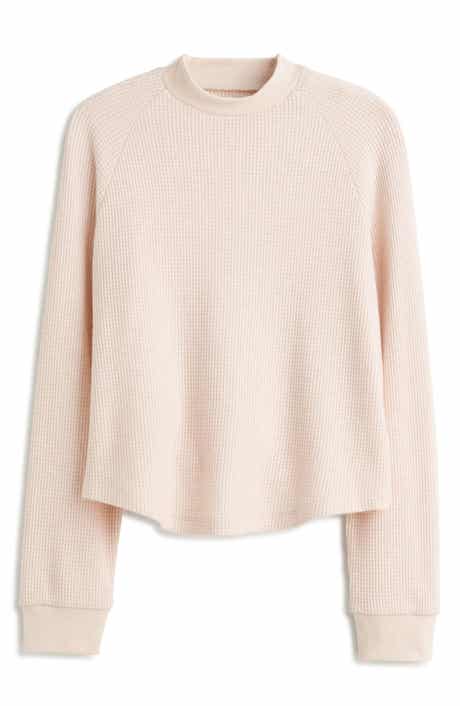Madewell Long Sleeve Waffle Knit Crewneck T-Shirt