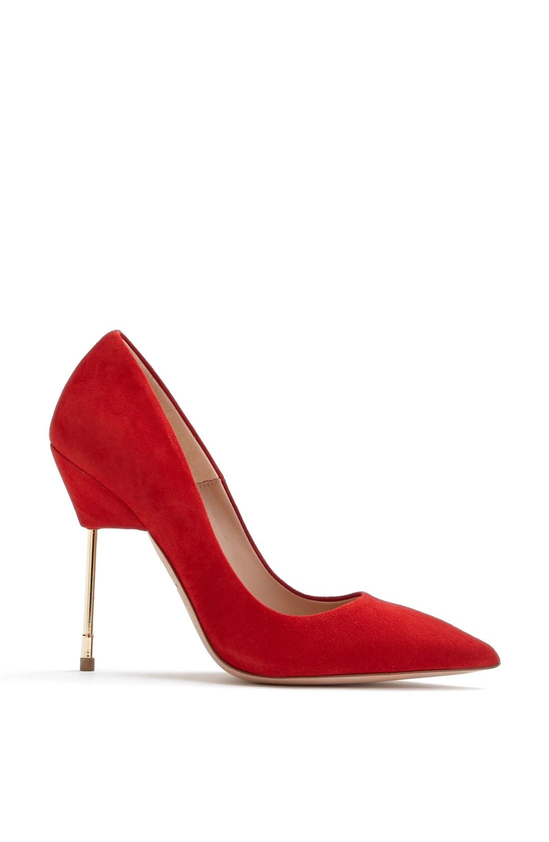 'Britton Ultra' Pump, Alternate, color, RED SUEDE
