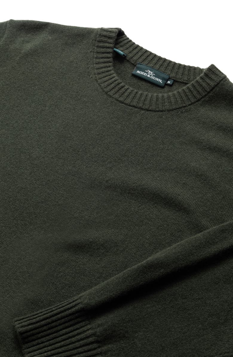 Rodd & Gunn Stewart Island Wool & Cahsmere Crewneck Sweater, Alternate, color, Fatigue