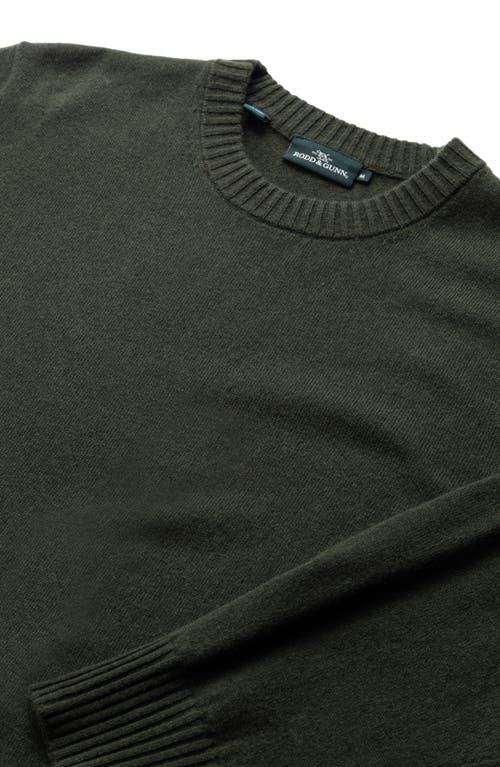 Rodd & Gunn Stewart Island Wool & Cahsmere Crewneck Sweater In Green