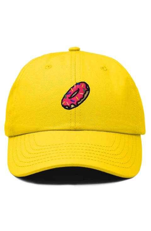 Donut Embroidered Adjustable Cap