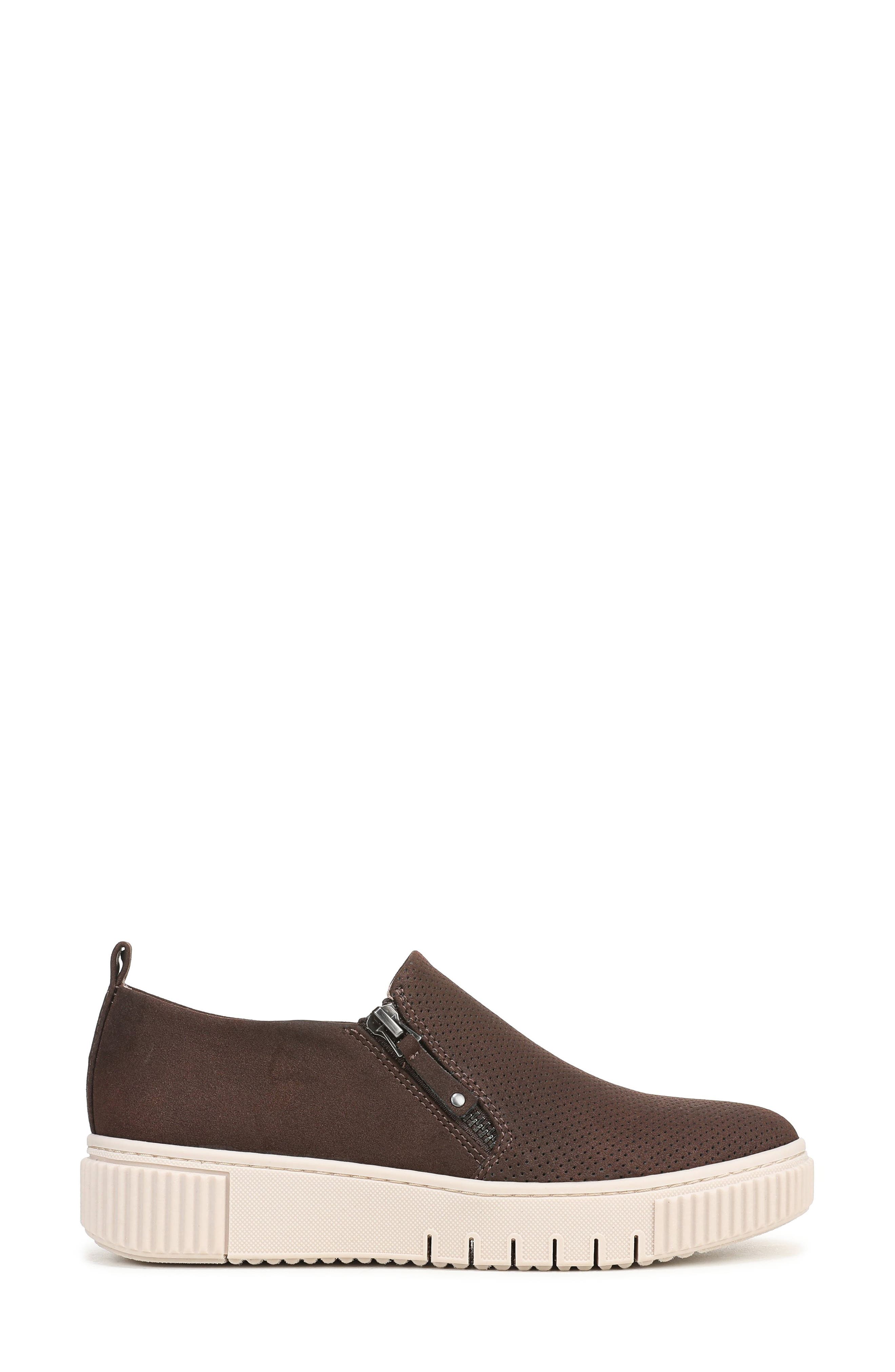 SOUL NATURALIZER Turner Perforated Platform Sneaker, Alternate, color, Midnight Brown Faux Leather