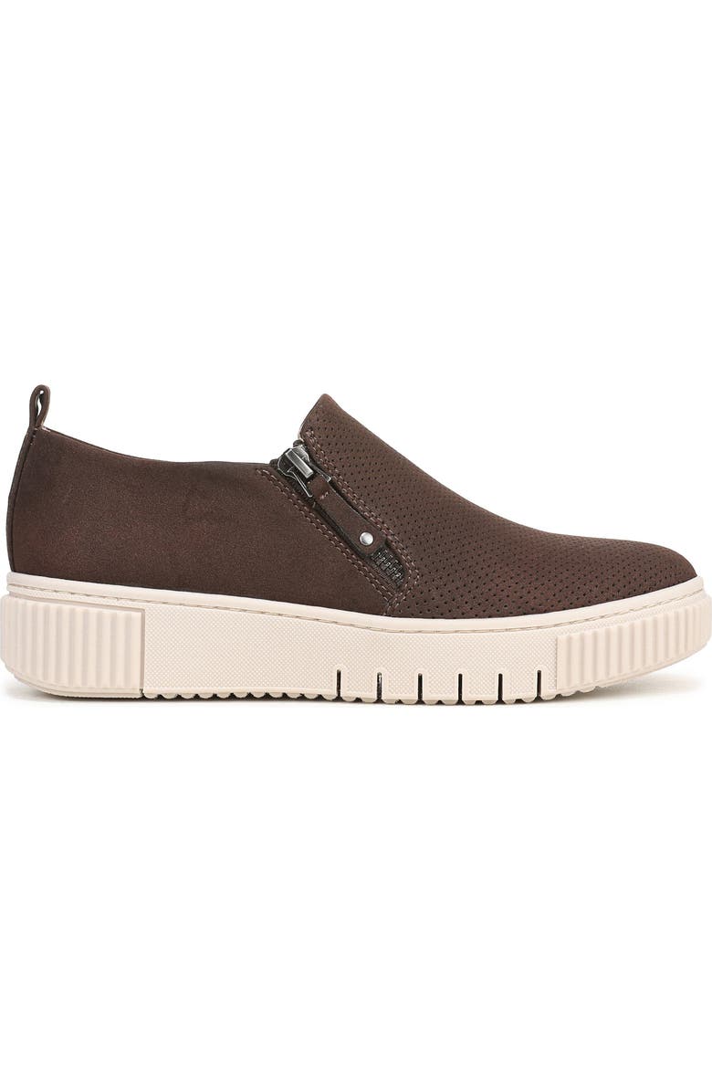 SOUL NATURALIZER Turner Perforated Platform Sneaker, Alternate, color, Midnight Brown Faux Leather