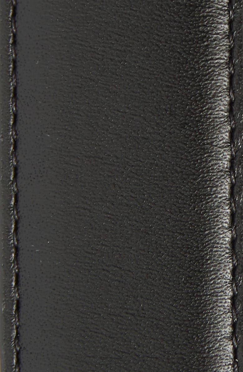 Veronica Beard Arch Leather Belt, Alternate, color, Black/Gold