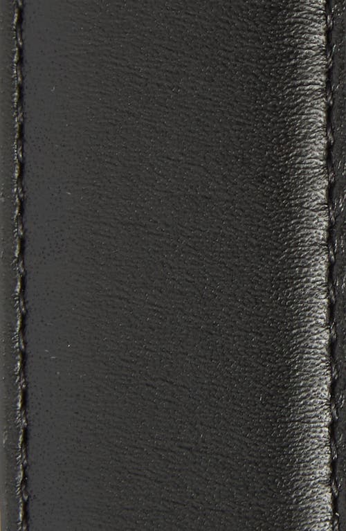 Veronica Beard Arch Leather Belt In Black