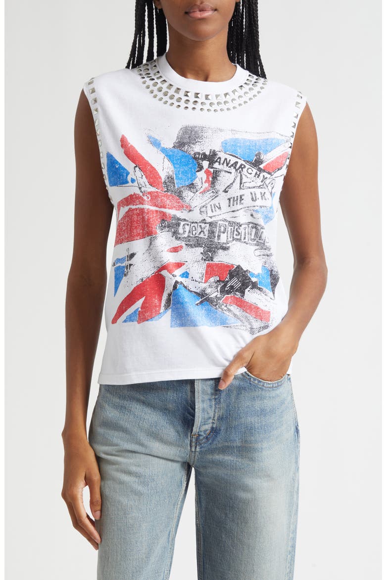 Micah Embellished Muscle Tank, Main, color, SEX PISTOLS