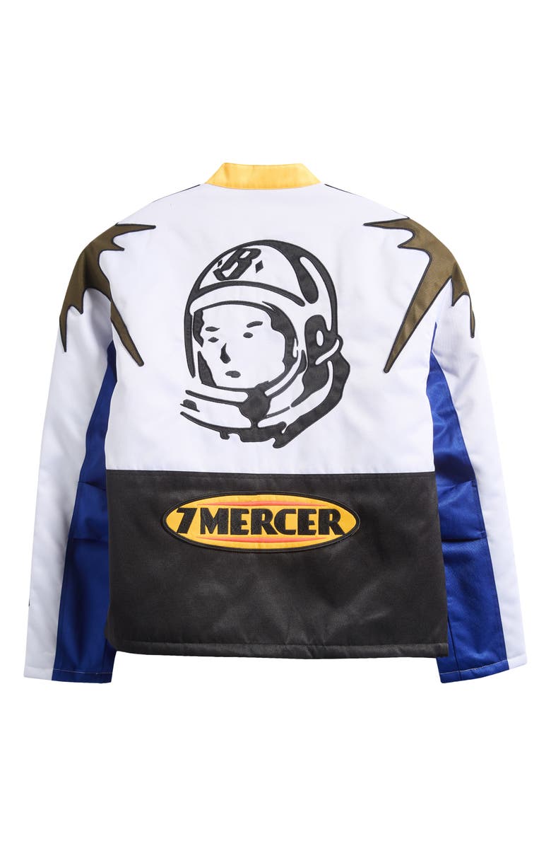 Billionaire Boys Club Mercer Motorcycle Jacket, Alternate, color, White