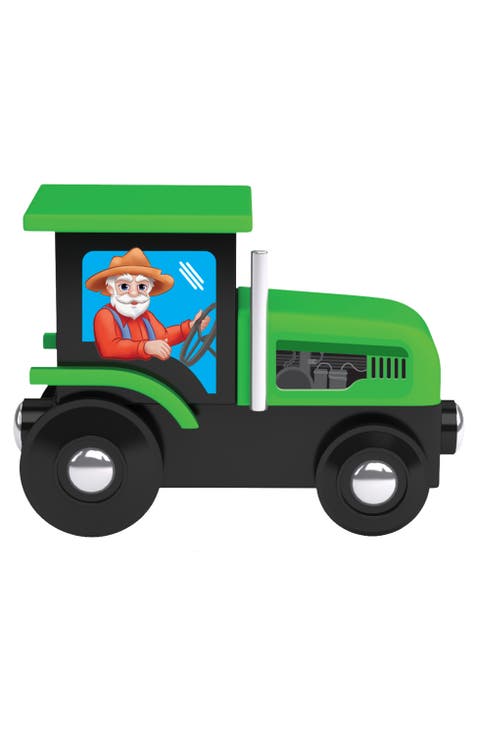 Old MacDonald Tractor Wood Toy Train