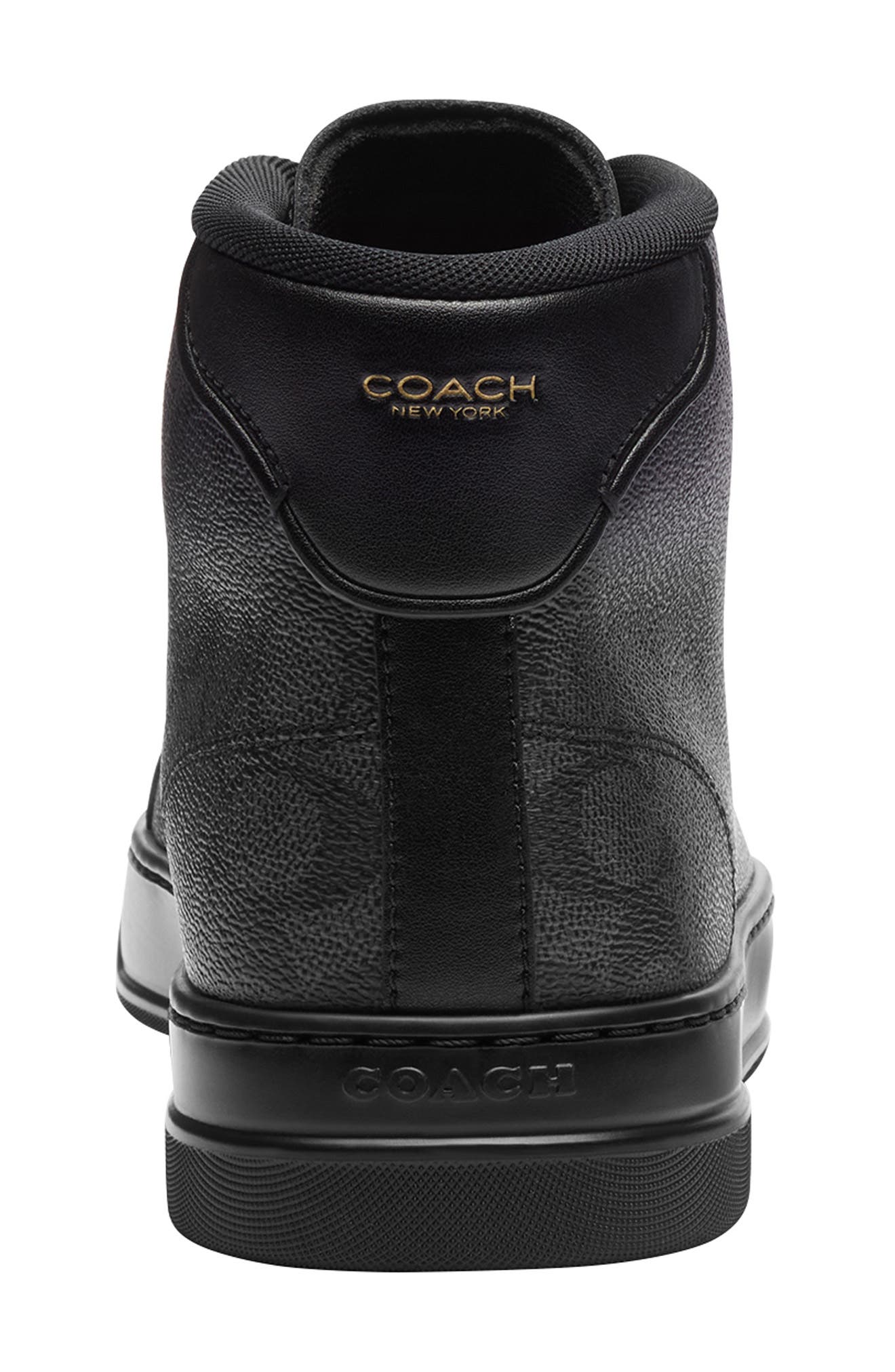 COACH High Line Signature High Top Sneaker, Alternate, color, Graphite/ Black
