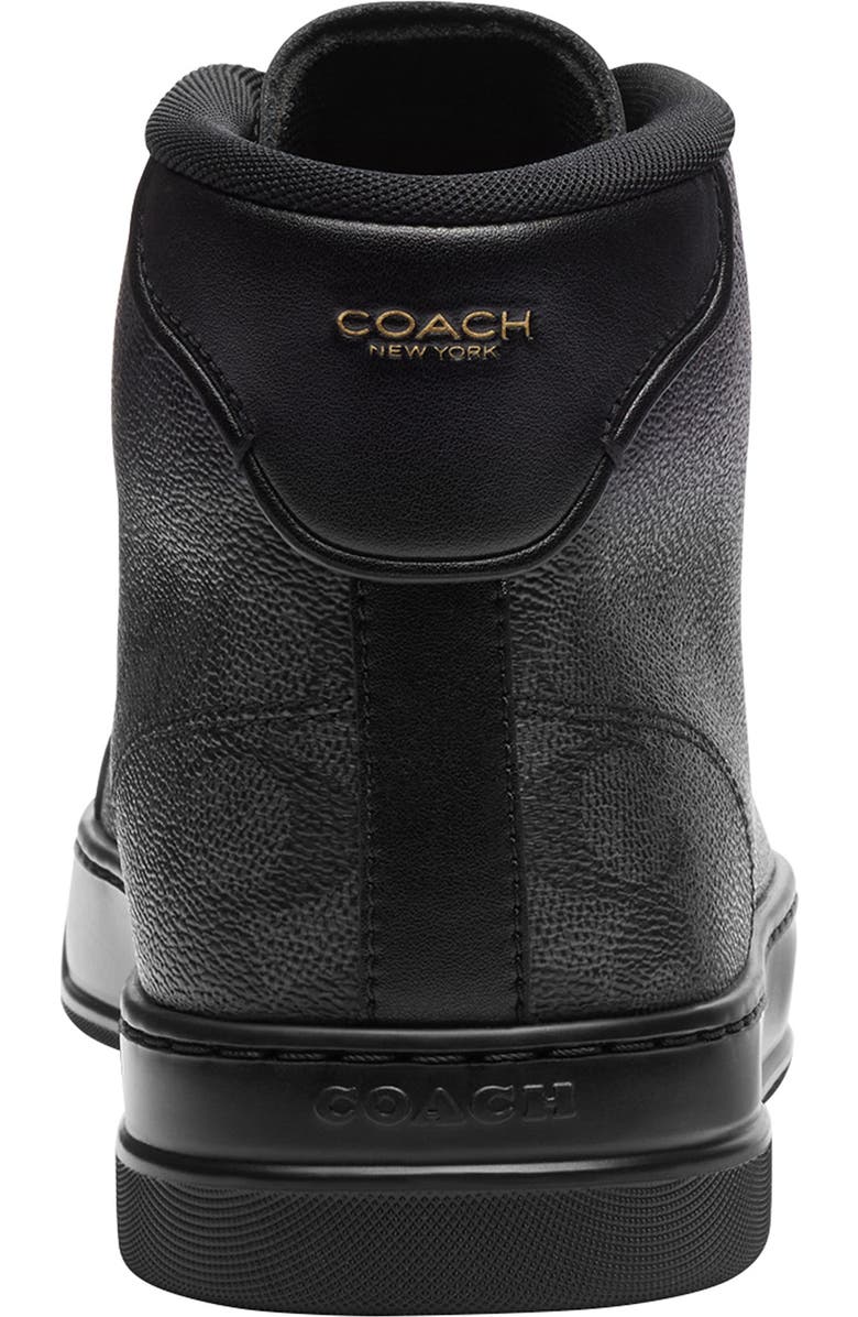 COACH High Line Signature High Top Sneaker, Alternate, color, Graphite/ Black