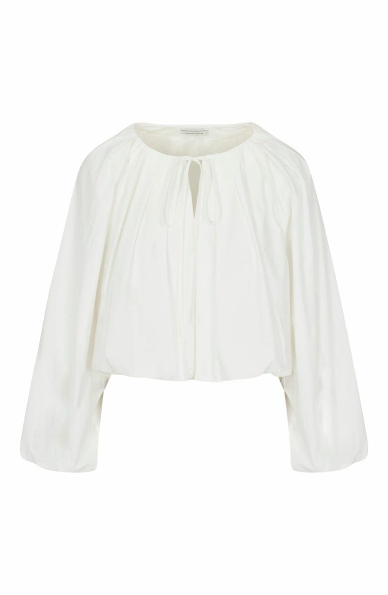 Rebecca Taylor Rhodes Poplin Top, Main, color, Milk