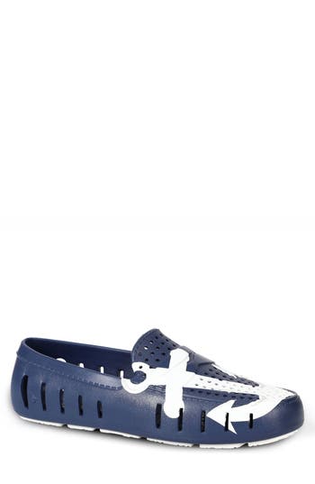Floafers Country Club Molded Driver Loafer In Blue
