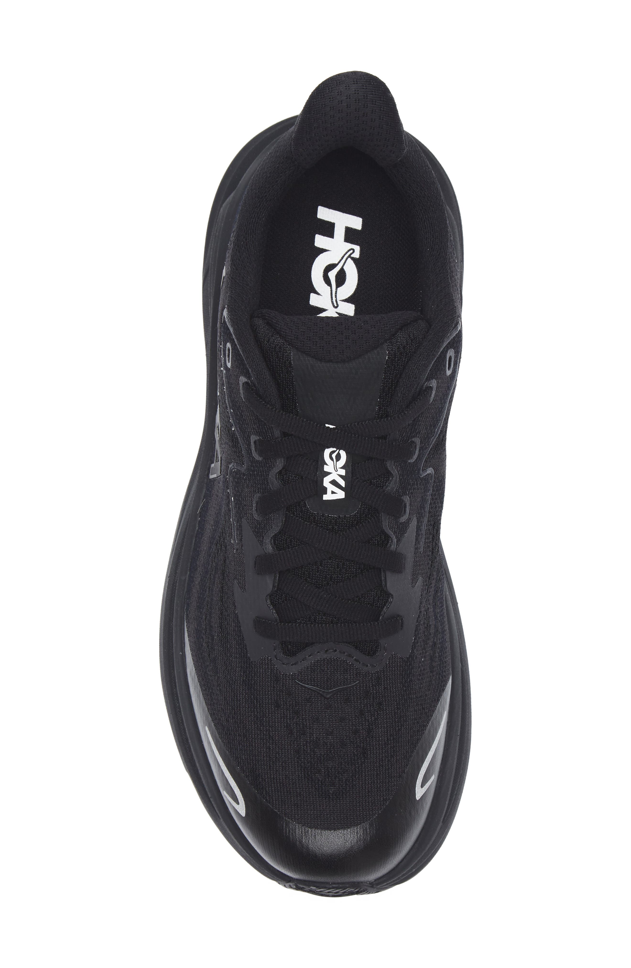 HOKA Kids' Clifton 10 Running Sneaker, Alternate, color, Black / Black