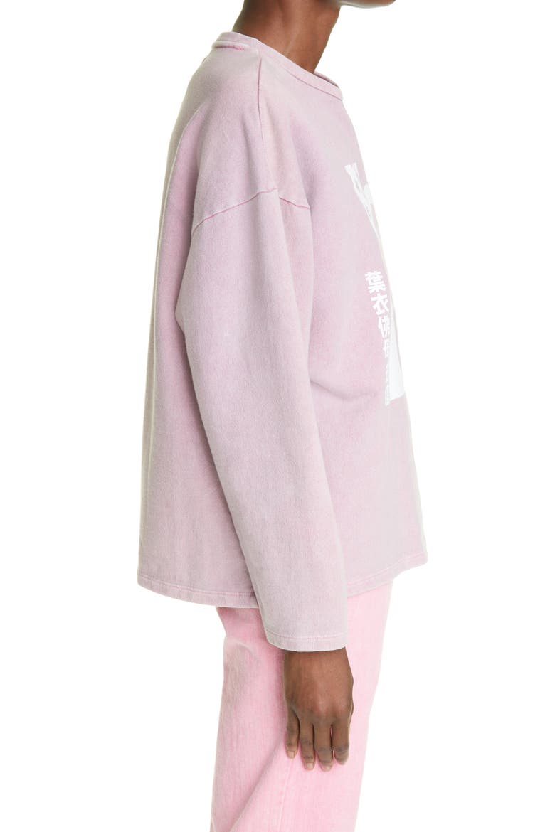 Unisex Anime Graphic Sweatshirt, Alternate, color, ACID PINK