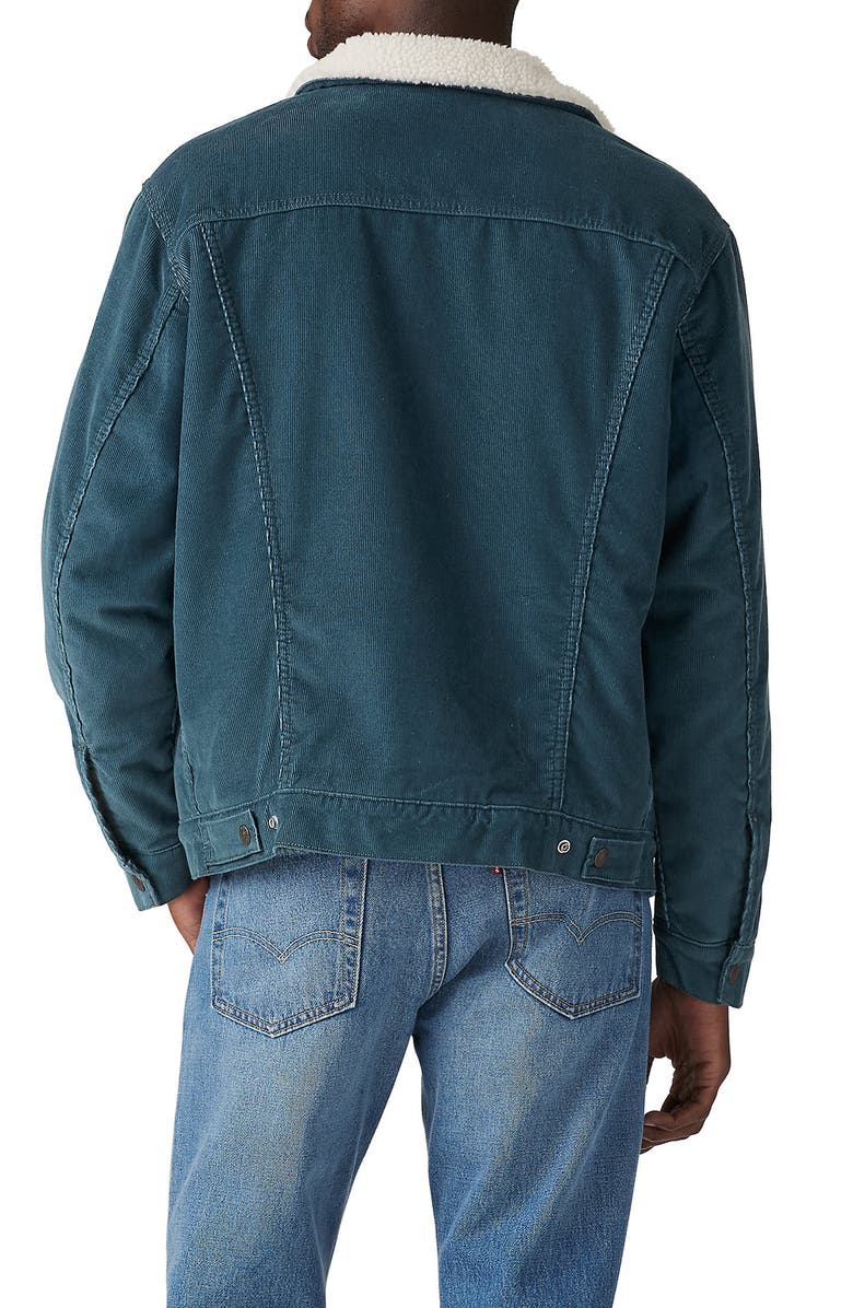 Levi's<sup>®</sup> Relaxed Fit High Pile Fleece Lined Trucker Jacket, Alternate, color,