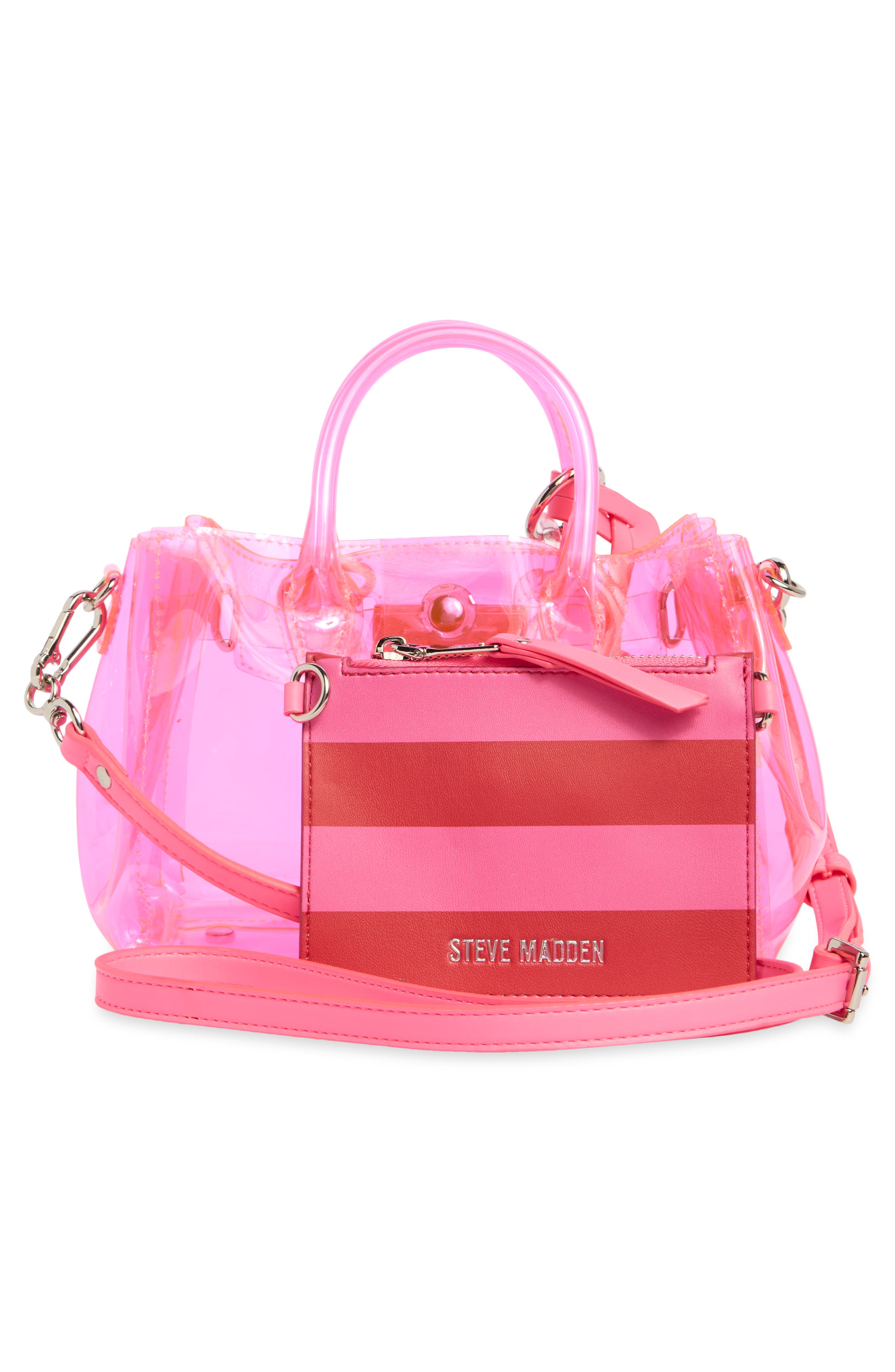 Gummy Mini Clear Jelly Tote, Alternate, color, PNK