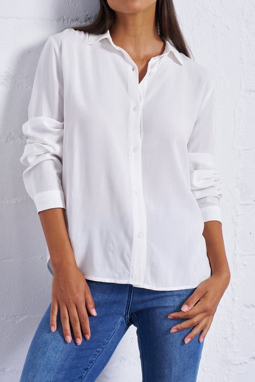 Franne Golde Easy Airy Poplin Button-up Shirt