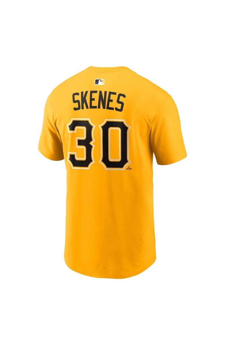 Nike Men's Nike Paul Skenes Gold Pittsburgh Pirates Name & Number T-Shirt, Alternate, color, Gold