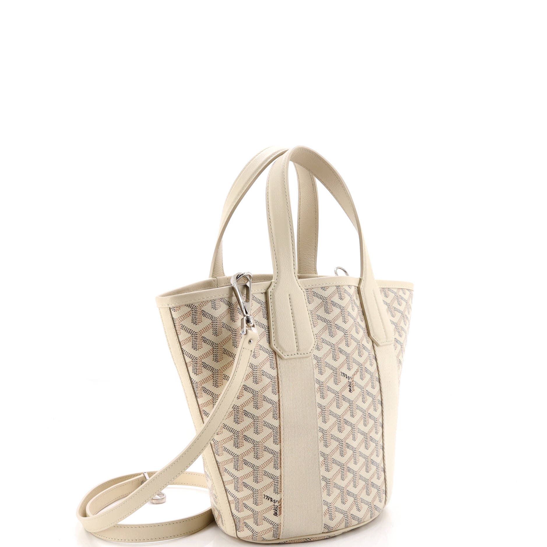 Pre-Owned Goyard Belharra Tote Coated Canvas PM, Alternate, color, Neutral