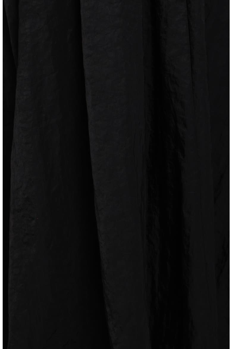 Yuki Pleated Nylon Circle Skirt, Alternate, color, BLACK
