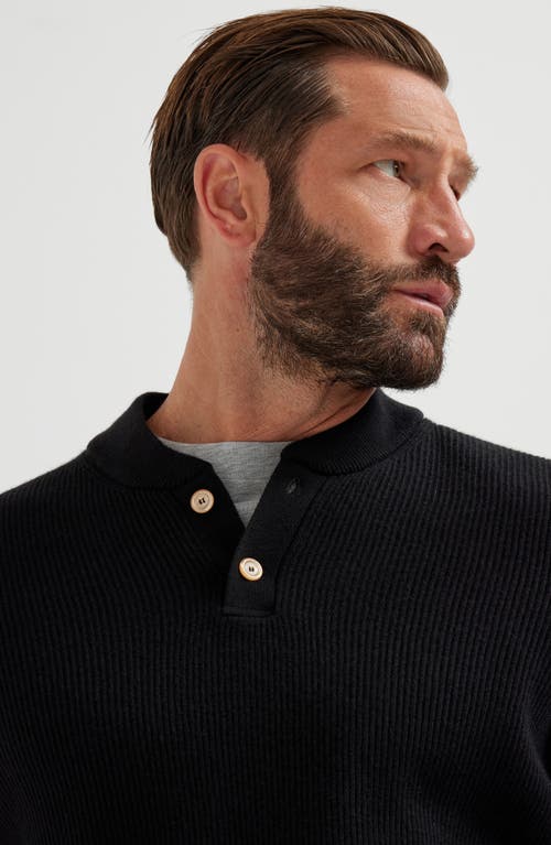 Brunello Cucinelli English Rib Knit Sweater In Black
