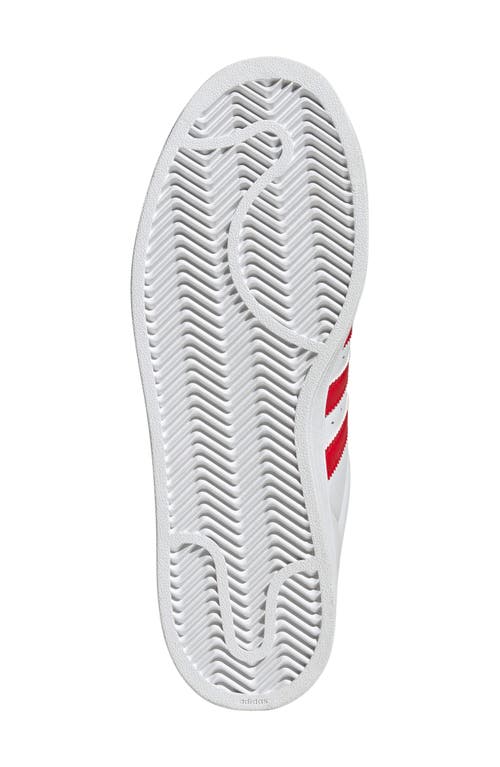 Adidas Originals Adidas Gender Inclusive Superstar Ii Sneaker In White/better Scarlet/black