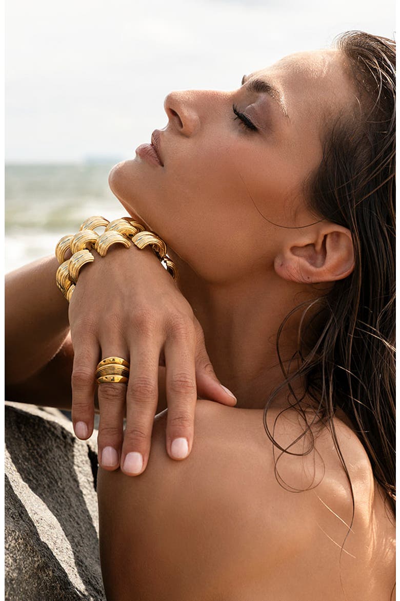 Triple Stack Ring, Alternate, color, 14K GOLD