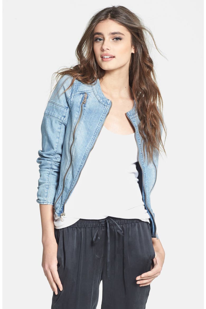 Denim 'Fairfax' Denim Moto Jacket, Main, color, TUCCA