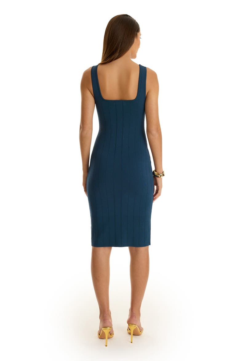 Helena Button Dress, Alternate, color, ocean