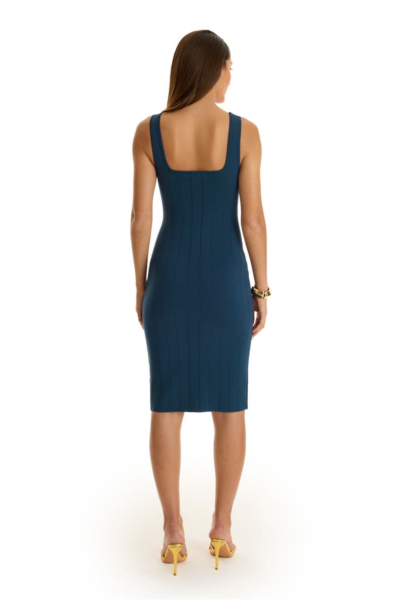 The Noli Shop Helena Button Dress, Alternate, color, Ocean