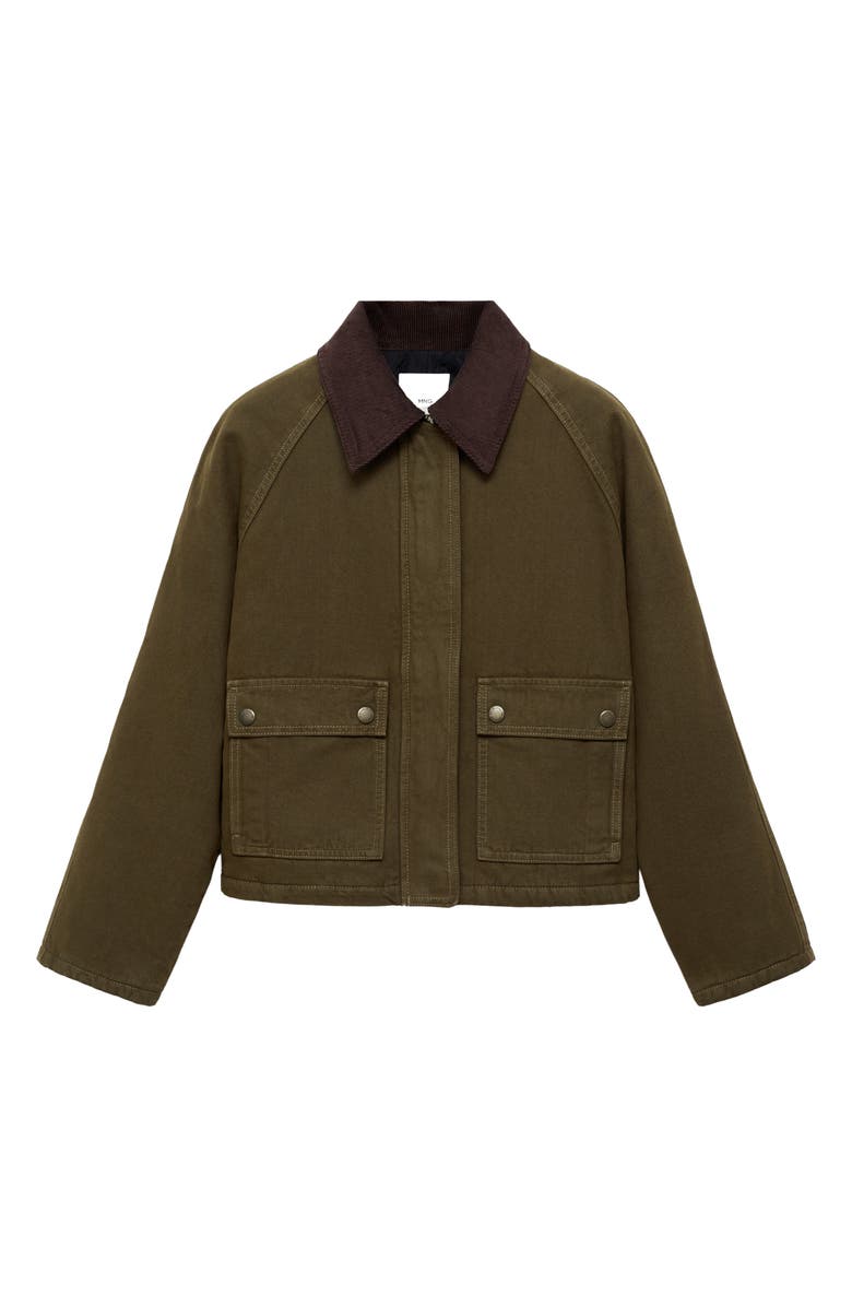 MANGO Denim Utility Jacket, Alternate, color, 