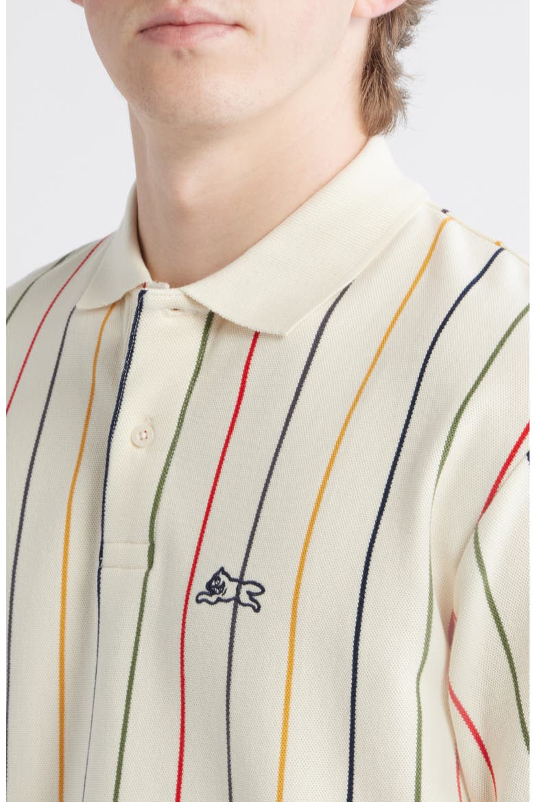 Archer Stripe Cotton Piqué Polo, Alternate, color, ANTIQUE WHITE