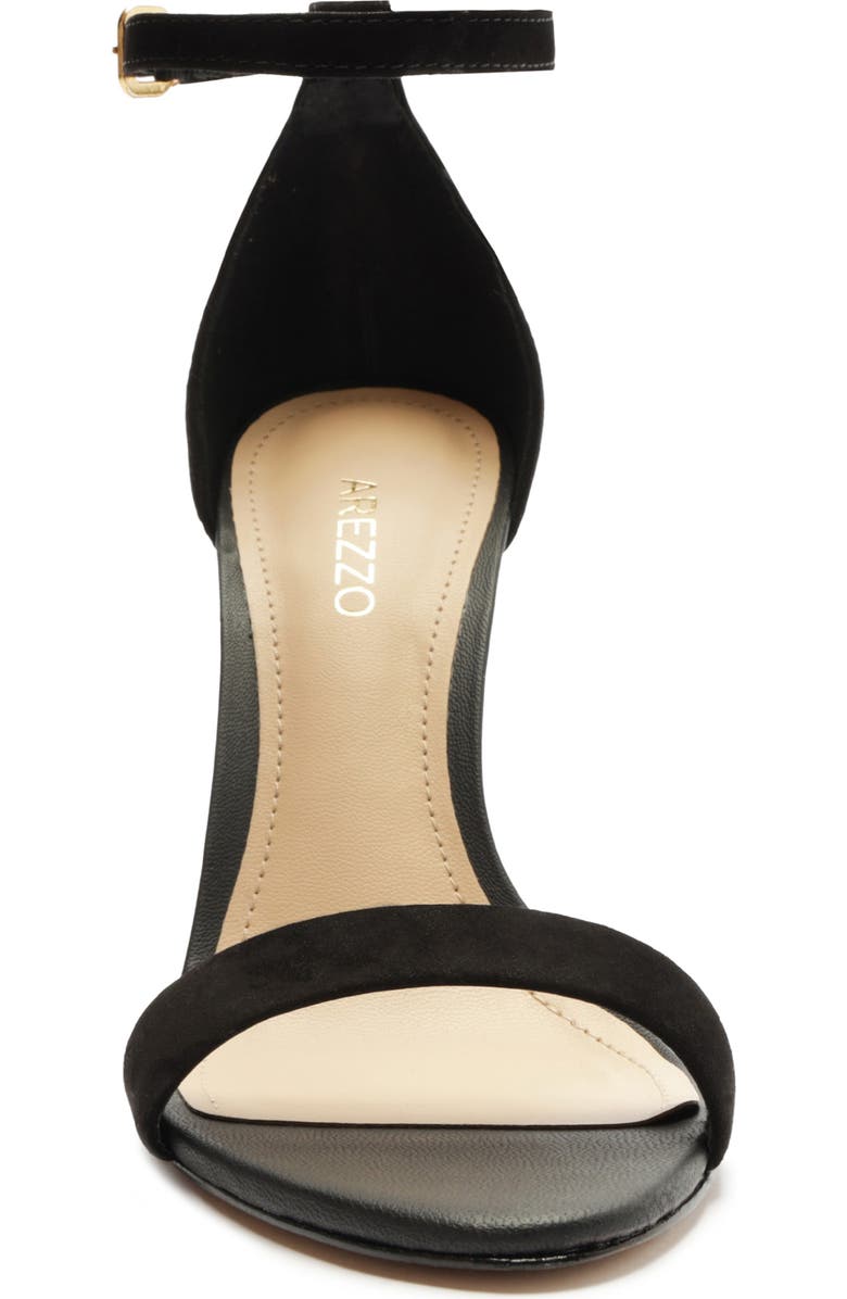 Arezzo Isabelli Ankle Strap Sandal, Alternate, color, Black