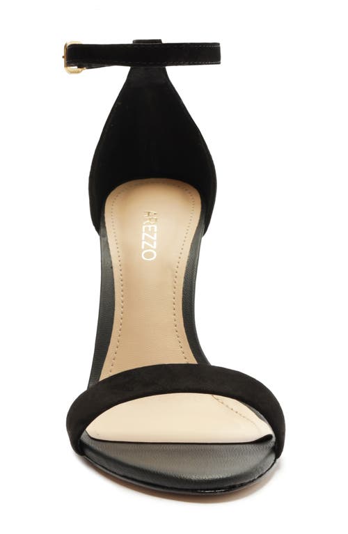 Arezzo Isabelli Ankle Strap Sandal In Black