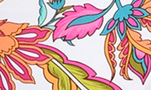 Sunshine 79 Wild Vines Shirred Side Bikini Bottoms In Multi