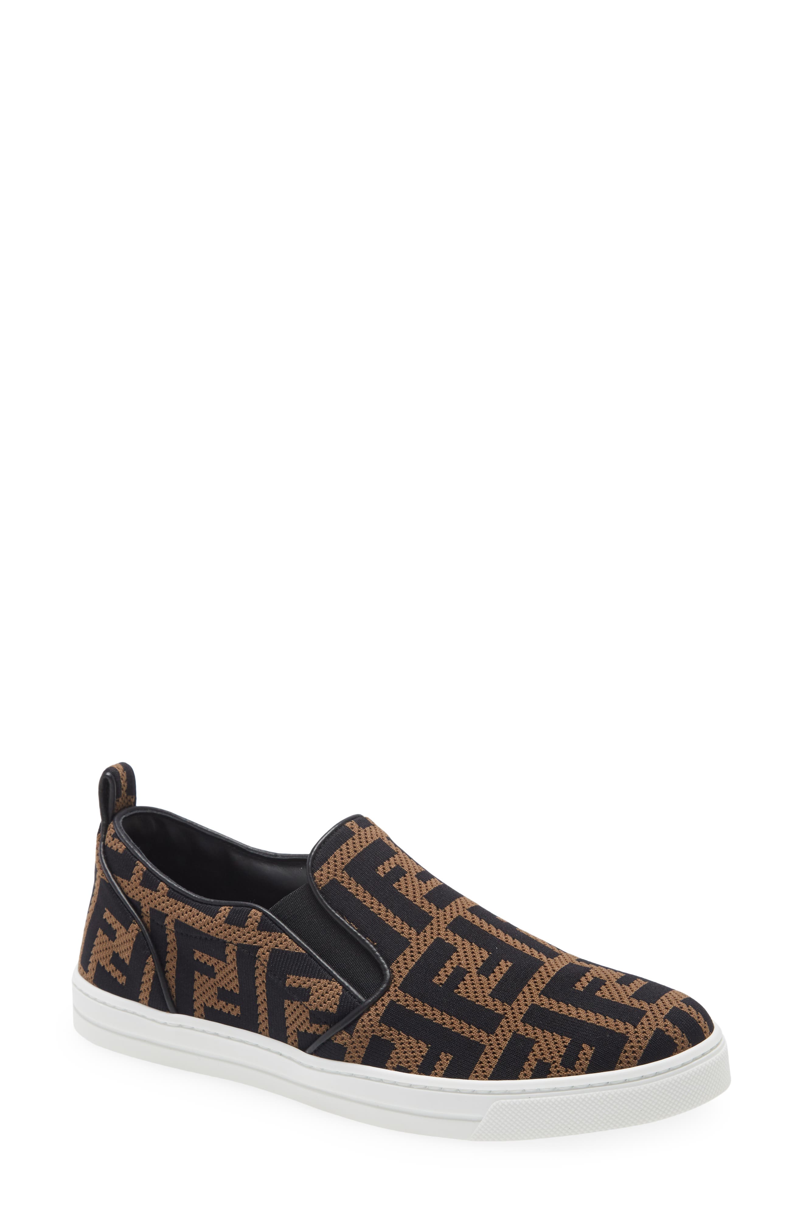 Fendi FF Logo Slip-On Sneaker, Main, color, 