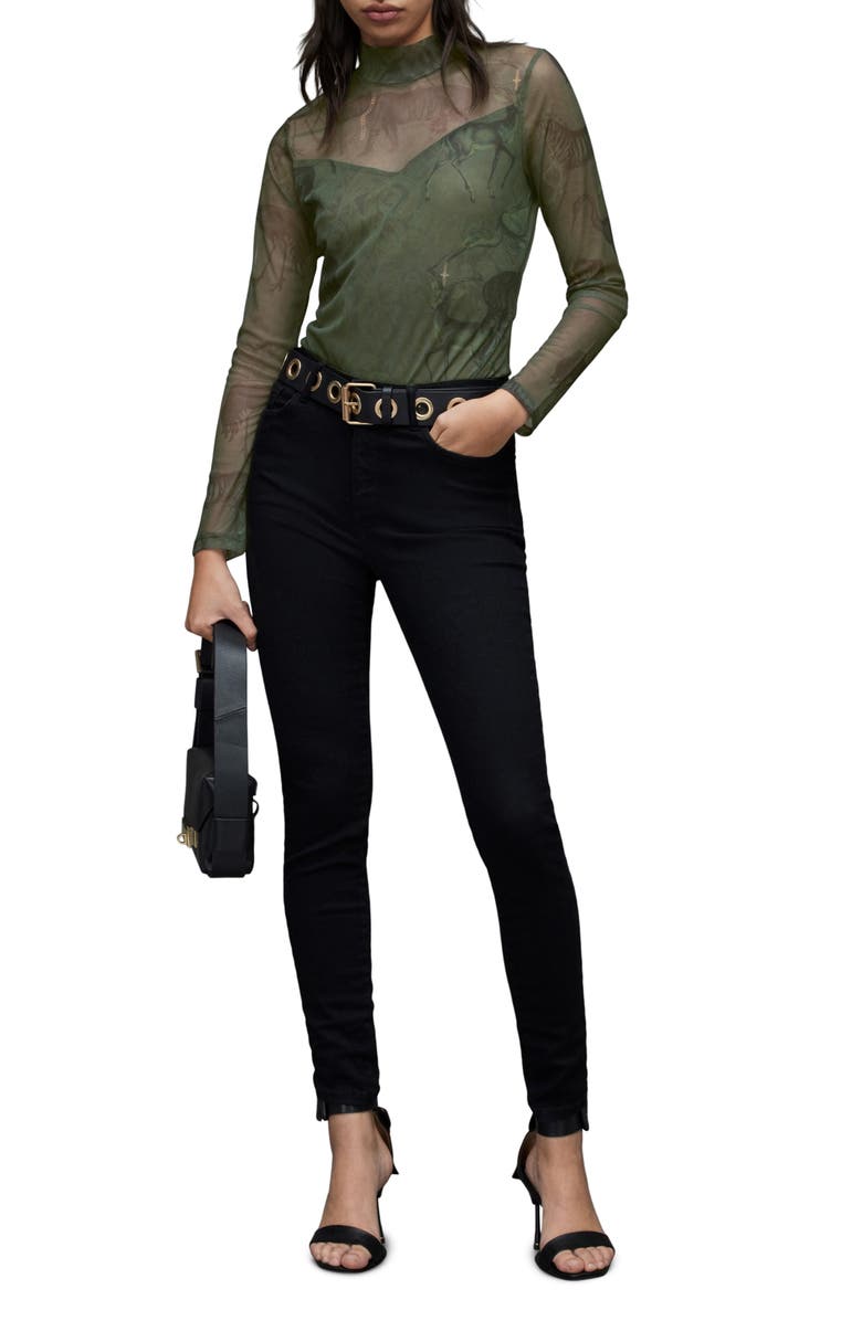 AllSaints Elia Hedi Bodysuit, Alternate, color, 